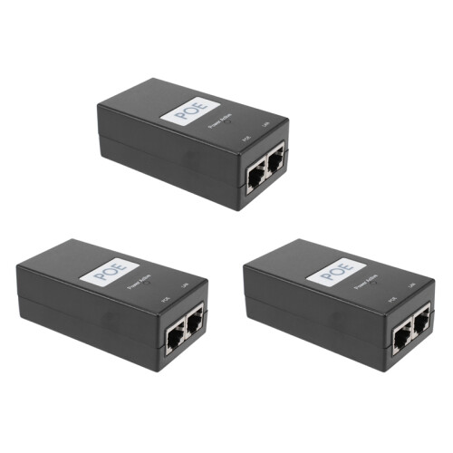 3X24V0.5A Επιτραπέζιος προσαρμογέας Ethernet με τροφοδοτικό POE για επιτραπέζιο CCTV για