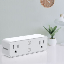 Inteligentná zásuvka Gnobogi 10A, WiFi a Bluetooth duálny extender, diaľkové ovládanie s časovačom, nevyžaduje Hub, kompatibilná s 2.4G WiFi