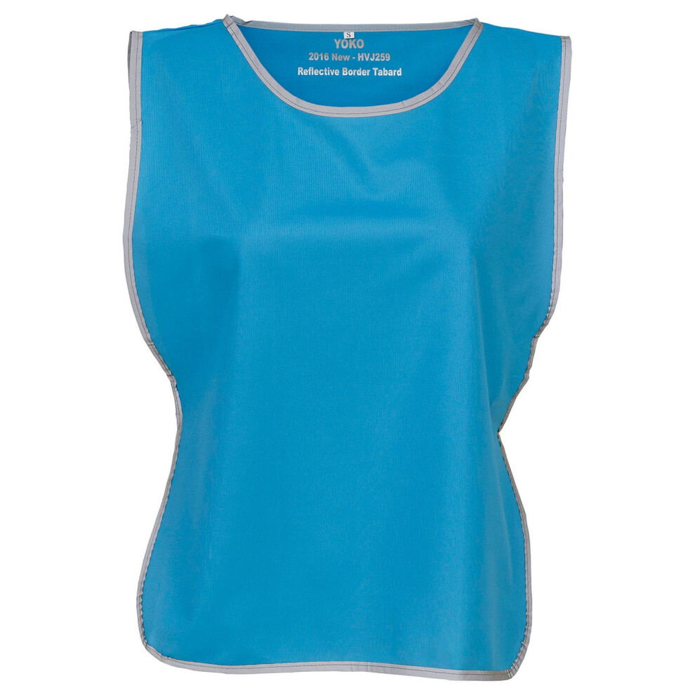 (L-Xl, Sapphire Blue) Yoko Unisex Adult Hi-Vis Reflective Detail Tabard 5063527672650