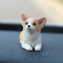Kodinsisustus Gnobogi Mini Corgi Söpö Korissimulaatio Pentumalli Auto Koristeen Alennusmyynti