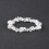 1 pulseira elástica com cristais transparentes, ideal para o Dia dos Namorados, com 5,3 a 5,6 cm (2-1/8 a 2-1/4 polegadas). 1