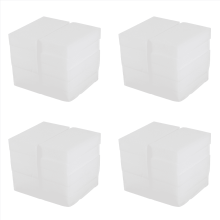 Éponges magiques nettoyantes pour mélamine, 100 x 60 x 20 mm, lot de 40, blanches
