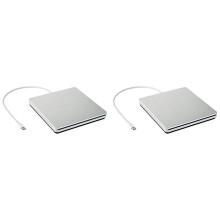 2x externes DVD-Brennerlaufwerk Typ-C Optisches Laufwerk Slim Slot-in CD/DVD +/- RW Brenner USB C für Windows