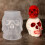 SUSUchens Halloween3D Καλούπι Ρητίνης Κρανίου DIY Κατασκευές Εποξειδικός Πηλός Κερί Κερί 6