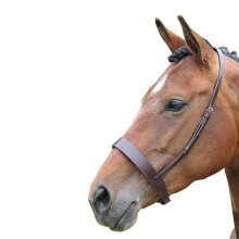 (Pony, Havana) Blenheim Leather Horse Cavesson Noseband