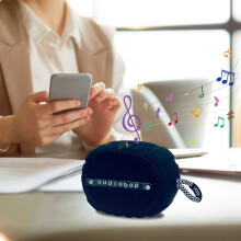 Bezdrôtový reproduktor Gnobogi s Bluetooth 5.0, prenosný mini basový reproduktor so subwooferom, na vonkajšie športy a použitie v aute, dizajn
