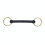 (4in, Black) Shires Overcheck Rubber Horse Bradoon Bit 1