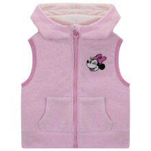 (3-4 Years, Pink) Disney Childrens/Kids Minnie Mouse Fleece Hooded Gilet