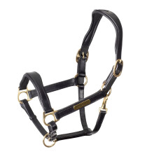 (Pony, Black) Velociti Rapida Leather Horse Headcollar