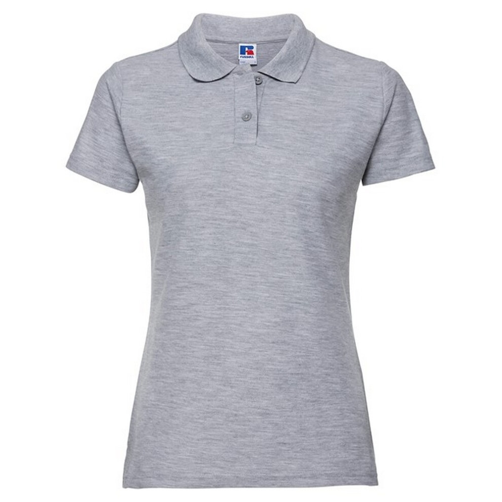 Russell Athletic Womens/Ladies Polycotton Classic Polo Shirt (Light Oxford Grey) - Size X-Large - Image 2