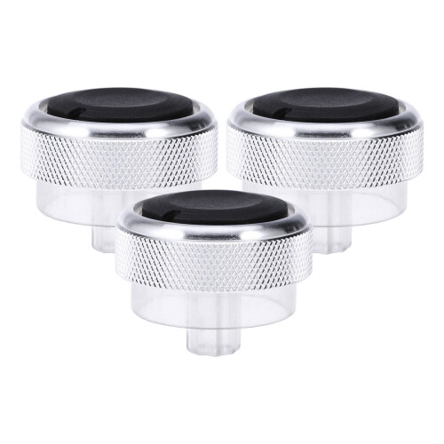 Mizh3pcs Interrupteur de commande de climatisation Bouton AC Compatible avec Focus2 3 (Argent)