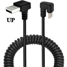 Cábla Muirir Sonraí Soghluaiste USB3.1C Cineál Fireann go Cábla Muirir Sonraí Soghluaiste 2.0AM, Cábla Sonraí Earraigh Teileascópach