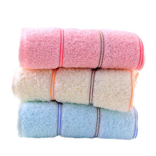 Lot de 3 gants de toilette en coton épais pour le visage