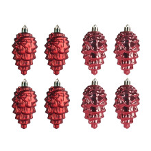 Décorations de sapin de Noël YiFudd, pendentifs de 9 cm (8 pièces) en plastique, boules de Noël décoratives