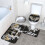 NOS_Saints Team Conjunto de 3 Tapetes de Banheiro Antiderrapantes 24x16 polegadas 3
