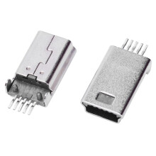 50 Stuks USB Type B Male 180 Graden 5 Pin SMD SMT voor Solderen Jack Connector