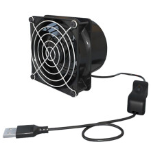 Ventilador extractor de cocina USB compacto AFQH con velocidad ajustable y fácil manejo.