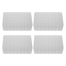 stuks bureaumarkerpennenhouder met 40 gaten, bureauhouder, opbergbakje, transparante pennenhouder voor op het aanrecht of bureau (wit)