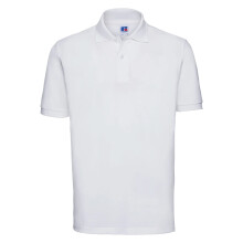 (M, White) Russell Mens Classic Cotton Pique Polo Shirt