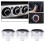 Mizh3pcs Interrupteur de commande de climatisation Bouton AC Compatible avec Focus2 3 (Argent) 3