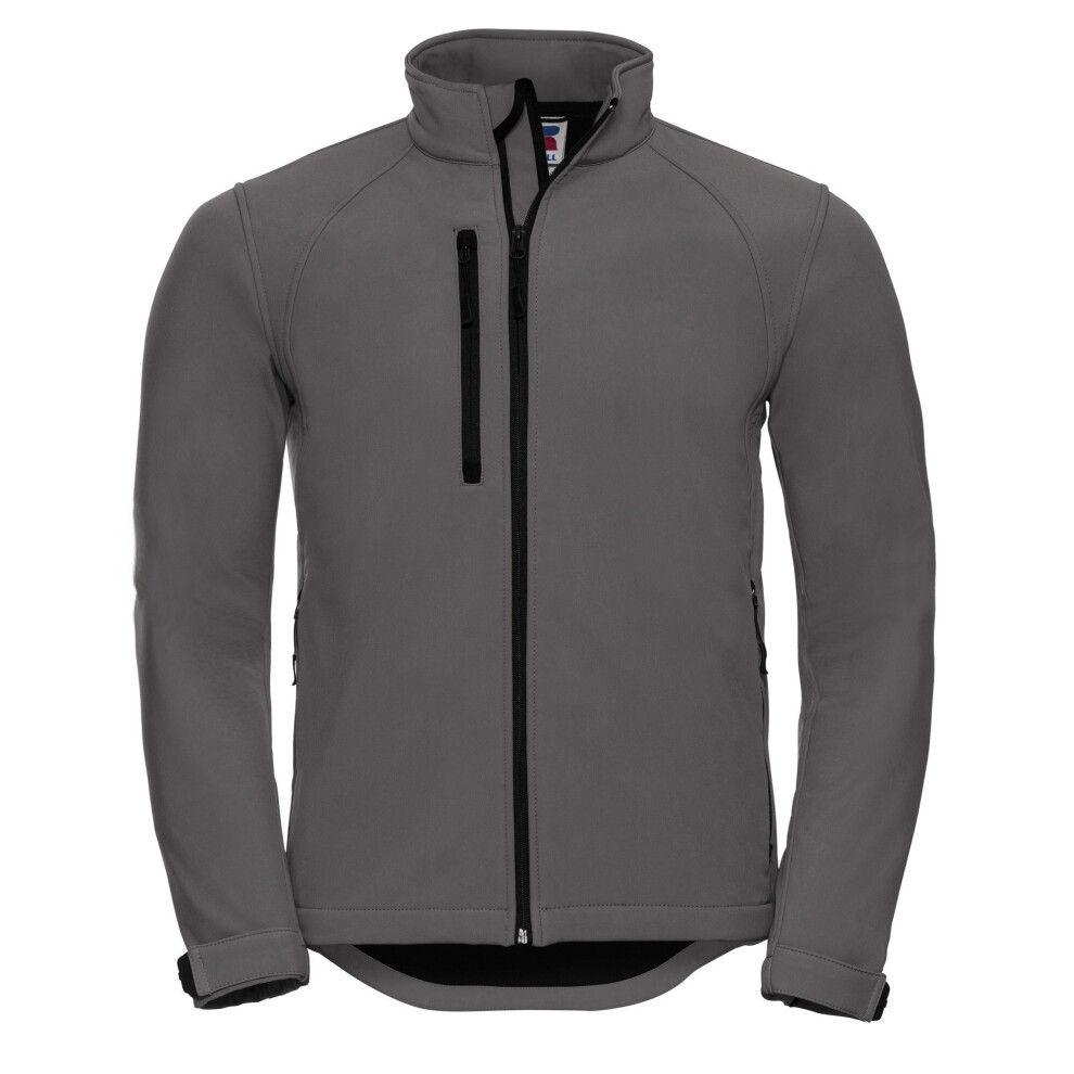Russell (Xs, Titanium) Mens Water Resistant & Windproof Softshell Jacket