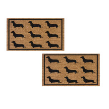 Tapis Xubond Tapis de bienvenue pour porte, chambre ou salon, motif chien mignon et amusant (1 pièce), multicolore