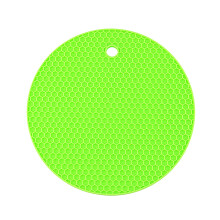 Dessous de plat en silicone pour casseroles et poêles chaudes - Ustensiles de cuisine résistants à la chaleur, maniques, dessous de plat (vert)