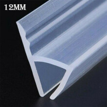 Joint d'étanchéité en silicone de 2 m de différentes tailles pour porte moustiquaire de douche/salle de bain, forme en H