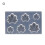 Καλούπι νυχιών Happydeer3D Patterns, Διαφανές καλούπι σιλικόνης, σκάλισμα, αρκούδα, 1