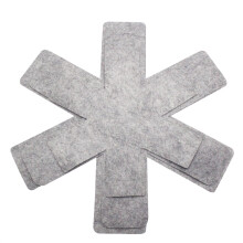 Manique, protège-casserole, ensemble de 4 protections empilables pour casseroles de différentes tailles. Idéal pour la cuisine, la salle à manger