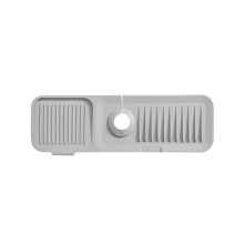 Protection anti-éclaboussures pour évier de cuisine XIUH compatible avec poignée de robinet en silicone, porte-éponge et coussinet de robinet