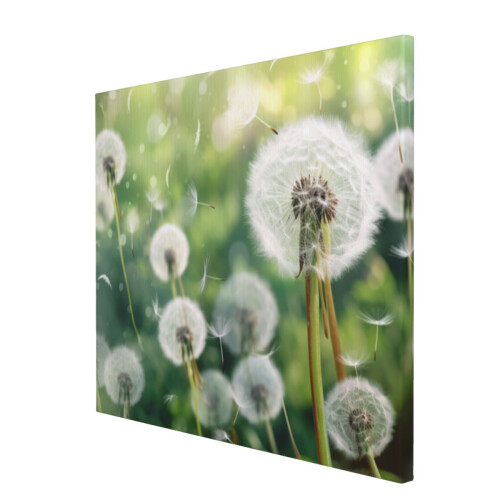 Leinwandbild Löwenzahn, 40 x 50 cm, Weiß 2