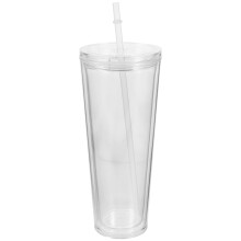 Gobelet transparent avec paille, pailles en plastique, grands gobelets, bouteilles isothermes, tasses à café de fête, couvercles