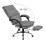 Living And Home Height-Adjustable Ergonomic Reclining Office Chair with Footrest, Grey 4