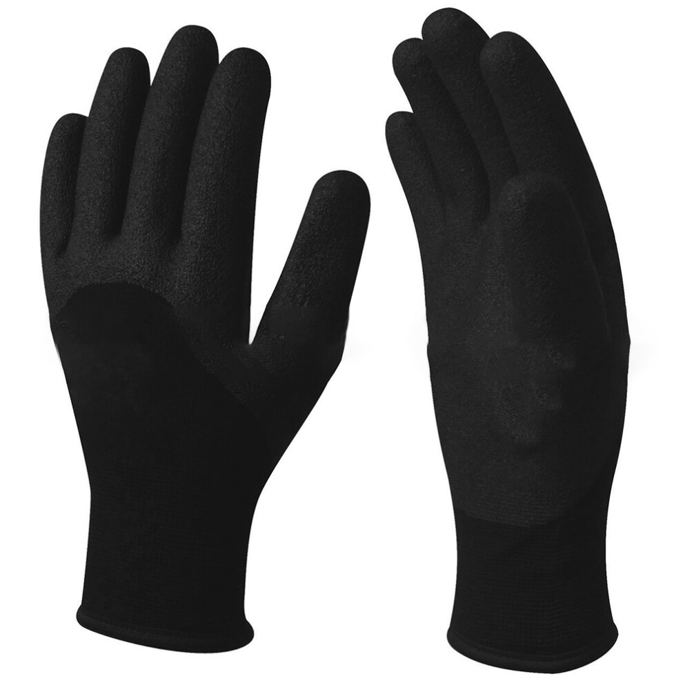 (9/L, Black) Delta Plus Hercule Knitted Work Safety Gloves 5057080865567