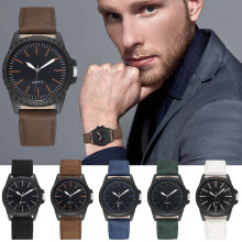 Jacenvly Neue Vatertagsgeschenke PD640 Nicht markierte Business-Uhr mit langen Nägeln im klassischen Stil, auch für Kinder geeignet,