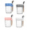 4er-Pack Overnight-Oats-Behälter mit Deckel und Löffeln 1