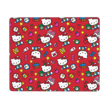 Hello Kitty antislip muismat van rubber, vierkant, waterdicht, geschikt als bureauonderlegger voor decoratie en als bureauaccessoire, 7x9 inch