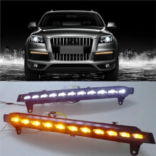 LED-Tagfahrlicht, Zweifarbige Nebelscheinwerfer und Blinker für Q7 2006-2009