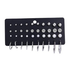 1 paire de boucles d'oreilles pendantes brillantes pour femme et fille