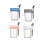 4er-Pack Overnight-Oats-Behälter mit Deckel und Löffeln 3
