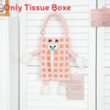 (Style 4)Distributeur de serviettes en papier à suspendre thème monstre avec matériau polyester doux pour décoration de salon