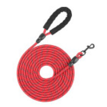 (Red, 15m) Large Walking Dog Rope Nylon Reflective With Safety Handle Exercise For Outdoor