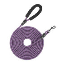 (Light Purple, 5m) Large Walking Dog Rope Nylon Reflective With Safety Handle Exercise For Outdoor