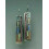 Boho Drop Earrings 925 Silver with Turquoise Tourmaline A 1