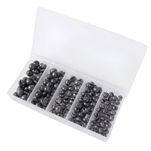 Round Split Shot Fishing Weights Set 100 pcs 132g 1
