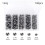 Round Split Shot Fishing Weights Set 100 pcs 132g 5