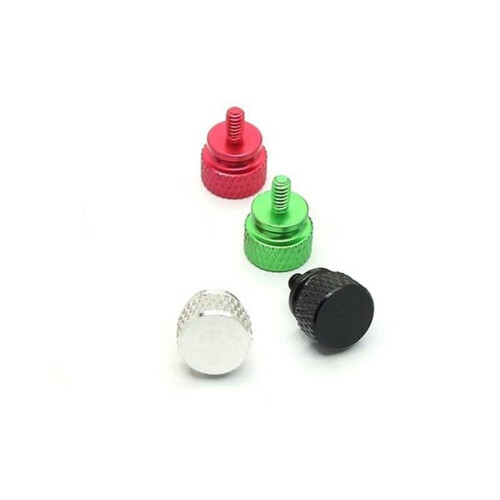 10Pcs/Lot UNC6 -32 M3.5 Hand Screw for GPU Holder PSU Computer Case Side Panel Screws PC Assemble WaterCooling Red 2