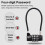 Digital Combination Gate Lock Cabinet Mini Keyless Padlock 5