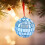 2 inch reflective mirror ball ornaments blue 2